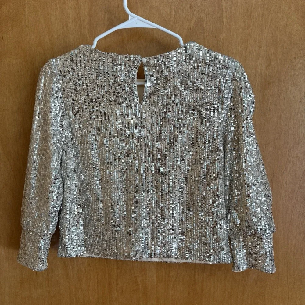 Alexia By Alexia Admor‎ Blake Sequin Top Small Silver